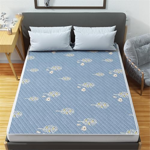 KANLVU Großes Format Betteinlagen Inkontinenzunterlage Waschbar Wasserdicht Pinkelpads Für Erwachsene Wiederverwendbar Inkontinenz Bettunterlage Für Hunde, Kinder(1pcs,180X200CM_TREE) von KANLVU