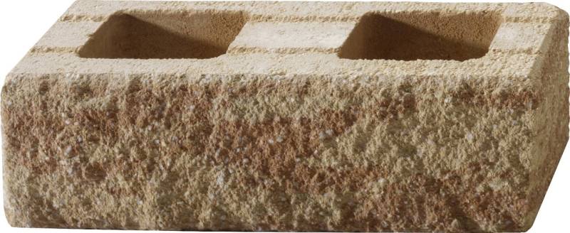 Kann Mauerstein Ende Bruchstein 50 x 25 x 15 cm sandsteinfarben von KANN