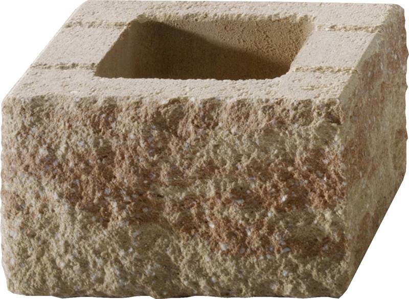 Kann Mauerstein Bruchstein 25 x 25 x 15 cm sandsteinfarben von KANN