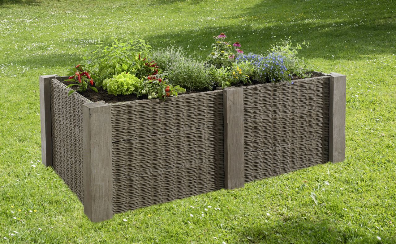 Kann Hochbeet-Set 3 Antik 210 x 110 x 75 cm braun von KANN