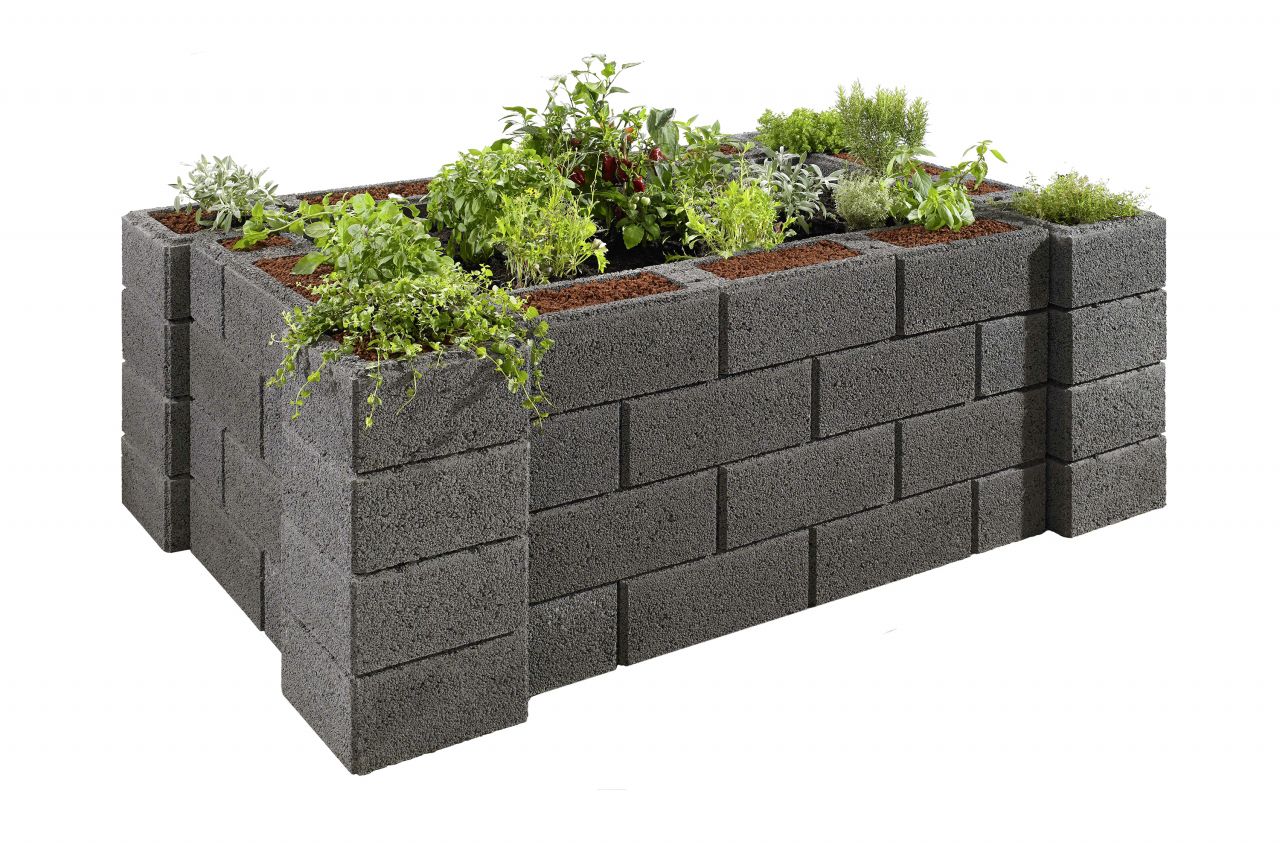 Kann Hochbeet-Set 4 Garten 230 x 150 x 85 cm anthrazit von KANN