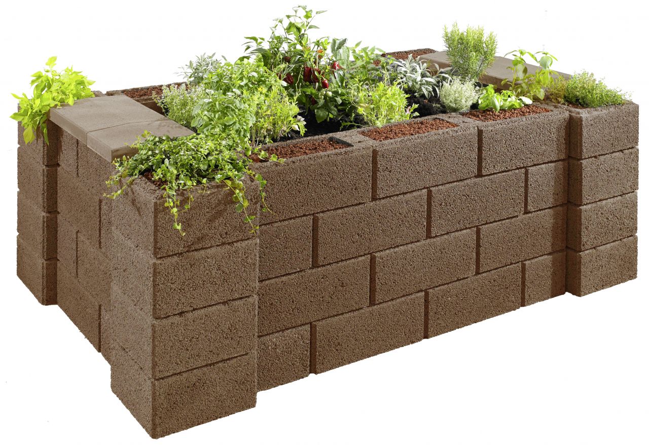 Kann Hochbeet-Set 6 Garten 230 x 150 x 85 cm braun von KANN