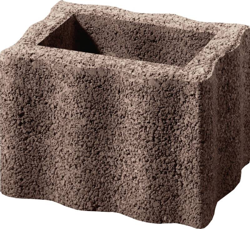 Kann Pflanzstein Wellino 30 x 20 x 20 cm braun von KANN