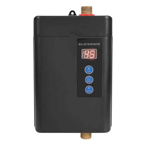 5000W 220V Durchlauferhitzer Mini LED Display Mini Durchlauferhitzer Tankless Fernbedienung Haushalts Warmwasserbereiter für Home Küche Unter Der Spüle ohne Stecker von KAPIPALA