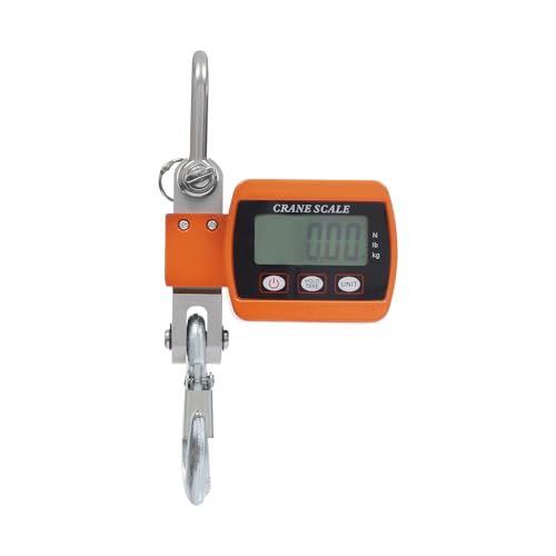 500kg Mini Federwaage Digitale Kranwaage Elektronische Hängewaage mit Präzisem Sensor für Materiallagern Kai Wiegen Stahl Rohstoffe Gepäck Wiegen 22x8x5cm (Orange) von KAPIPALA
