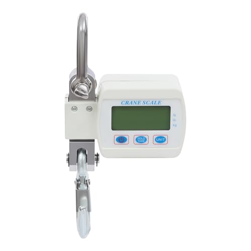 500kg Mini Federwaage Digitale Kranwaage Elektronische Hängewaage mit Präzisem Sensor für Materiallagern Kai Wiegen Stahl Rohstoffe Gepäck Wiegen 22x8x5cm (Weiß) von KAPIPALA