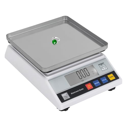 Elektronische Industriewaage Hochpräzise Analysenwaage 10KG Digitalen Genauigkeit 0,1g mit Zähl und Tarafunktion LCD-Anzeige Kalibrierwaage Elektronische Industriewaage Hochpräzise Analysenwaage 10KG Digitalen Genauigkeit 0,1g mit Zähl und Tarafunktion LCD-Anzeige Kalibrierwaage von KAPIPALA