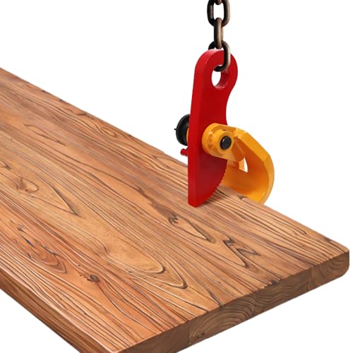 Hebeklemme 1,5T Vertikale Plattenhebeklemme Blechgreifer Backenöffnungsgröße 0-50mm für Horizontalen Heben und Transportieren von Stahlplatten Blechen Metallplatten von KAPIPALA