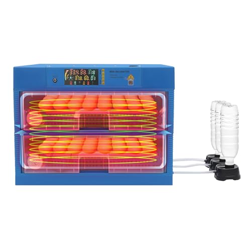 Inkubator Hühner Vollautomatisch 128 Eier Brutautomat mit Externer Wasserzugabe mit LED-Anzeige und Eier-Schießlicht Temperatur und Feuchtigkeit Automatisch Dualer Stromversorgungsmodus Brutkasten Inkubator Hühner Vollautomatisch 128 Eier Brutautomat mit Externer Wasserzugabe mit LED-Anzeige und Eier-Schießlicht Temperatur und Feuchtigkeit Automatisch Dualer Stromversorgungsmodus Brutkasten von KAPIPALA