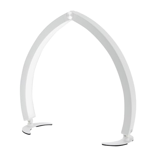 KAPIPALA Desktop Halbmondlicht Halbmond Lampe für Nägel Faltbare LED Halbmondlampe Dimmbar Mit 3 Farbmodi 40W Nageltechniklicht mit Kabelsteuerung und Fernbedienung 73x36.5cm von KAPIPALA