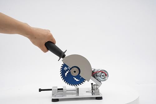 Mini-Tischkreissäge Tragbare Tischsäge Manuell Trennsäge Tragbare Kappsäge Winkel- und Höhenverstellbar Geräuscharm für Weichmetall Dünnes Edelstahlblech und Eisenblech 96W 9000RPM 4 Zoll von KAPIPALA