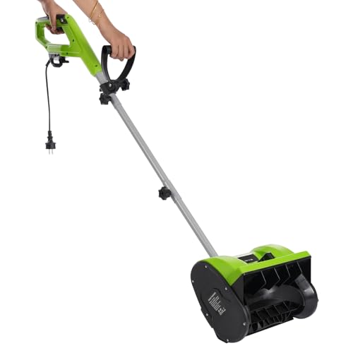Schneefräse Elektrische Schneebürste 1200 W 220 V 8 m Wurfweite 30 cm Räumbreite Schneehöhe 15 cm für Haushalt Fabrik Schulhof Schneeräumung von KAPIPALA