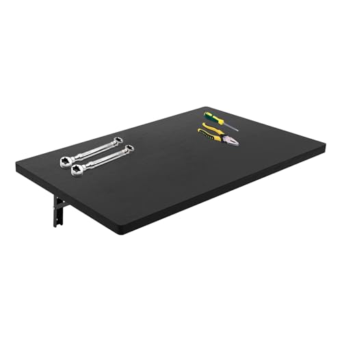 Wandklapptisch Klappbar (81x45,5 cm) aus Stahl & Holz | 250 kg Tragkraft | Faltbarer Küchentisch & Schreibtisch zur Wandmontage | Platzsparender Klapptisch mit Faltmechanismus | für Küche, Homeoffice von KAPIPALA