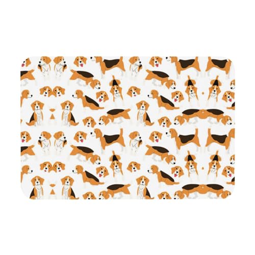 Abtropfmatte mit Beagle-Hunde-Druck, Kieselgur, saugfähige Matte, passt zu jeder Theke für mehrere Anwendungen für Zuhause von KAPPTYY
