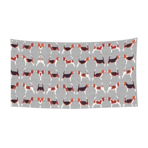 Beagle Patterns Printing Holloween Festliche Banner Dekorationen, Schild für Feiern, einfach mit Seilen aufzuhängen, 1 Packung von KAPPTYY
