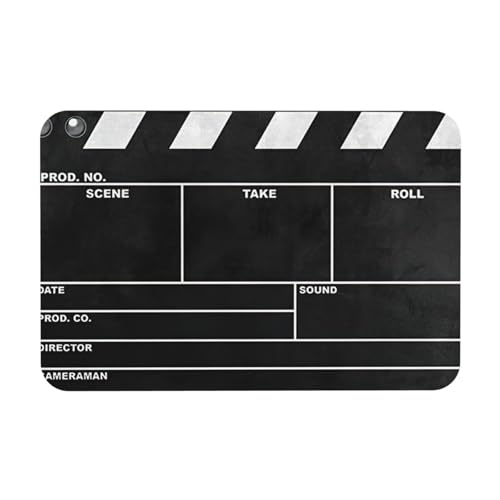 Classic Movie Clapboard Black Printing Dish Drying Mat Diatomeous Earth Absorbent Mat Match Any Counter to Multiple Usage for Home von KAPPTYY