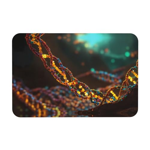 DNA-Ketten-Fotodruck Abtropfmatte Kieselgur saugfähige Matte passt zu jeder Theke für mehrere Anwendungen für Zuhause von KAPPTYY