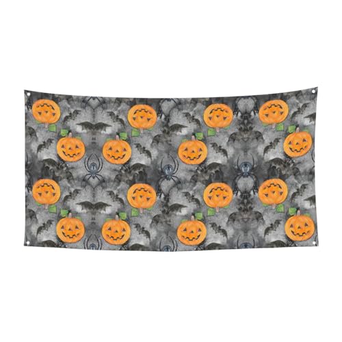 Halloween Kürbis Druck Holloween Festliche Banner Dekorationen Schild für Feiern Einfach mit Seilen aufzuhängen 1 Packung Halloween Kürbis Druck Holloween Festliche Banner Dekorationen Schild für Feiern Einfach mit Seilen aufzuhängen 1 Packung von KAPPTYY