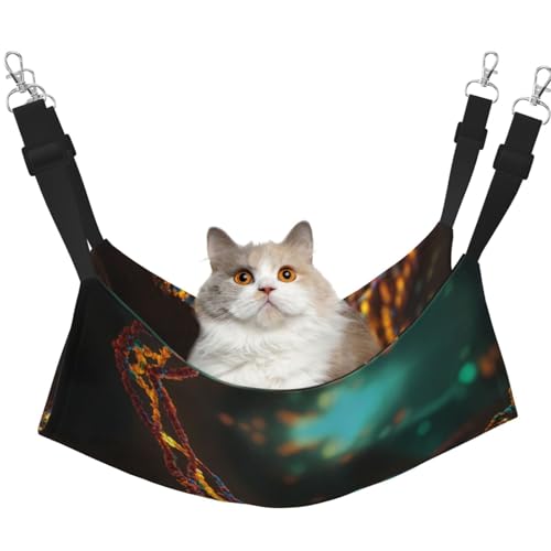 KAPPTYY DNA Chain Foto-Hängemattenbett mit verstellbaren Riemen und Metallhaken, doppelseitiges Bett KAPPTYY DNA Chain Foto-Hängemattenbett mit verstellbaren Riemen und Metallhaken, doppelseitiges Bett von KAPPTYY