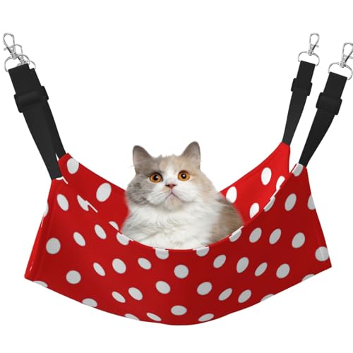 KAPPTYY Gepunktetes Hängemattenbett mit verstellbaren Riemen und Metallhaken, doppelseitiges Bett KAPPTYY Gepunktetes Hängemattenbett mit verstellbaren Riemen und Metallhaken, doppelseitiges Bett von KAPPTYY