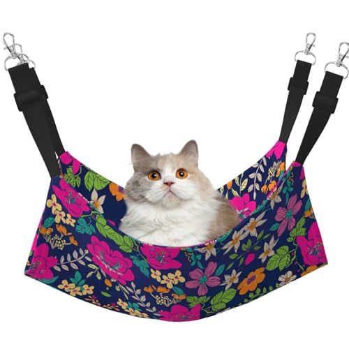 KAPPTYY Hängematte, Blumenmotiv, mit verstellbaren Riemen und Metallhaken, doppelseitiges Bett KAPPTYY Hängematte, Blumenmotiv, mit verstellbaren Riemen und Metallhaken, doppelseitiges Bett von KAPPTYY