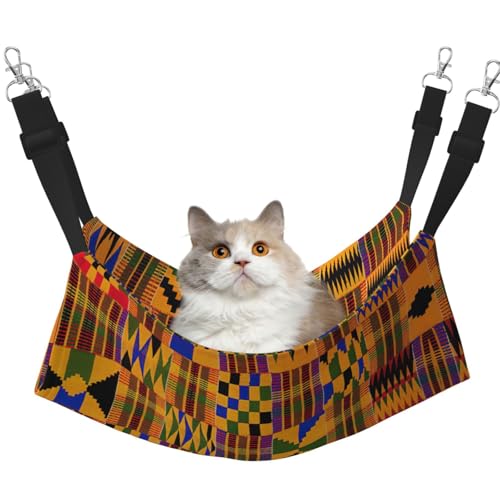 KAPPTYY Hängematte, afrikanisches Weben, hängend, mit verstellbaren Riemen und Metallhaken, doppelseitiges Bett von KAPPTYY