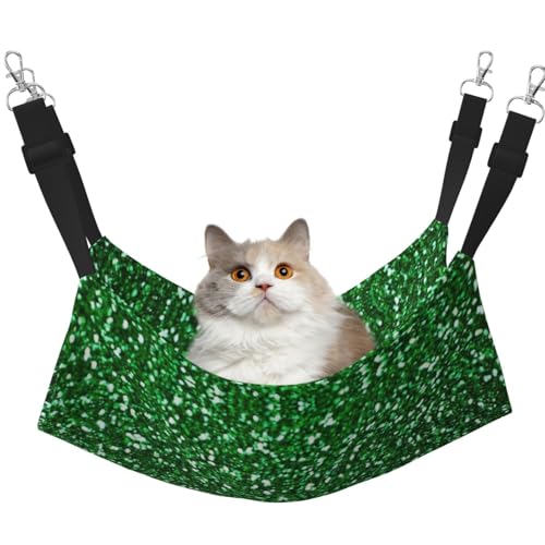 KAPPTYY Hängematte, mit Pailletten, glitzernd, mit verstellbaren Riemen und Metallhaken, doppelseitiges Bett, Grün KAPPTYY Hängematte, mit Pailletten, glitzernd, mit verstellbaren Riemen und Metallhaken, doppelseitiges Bett, Grün von KAPPTYY
