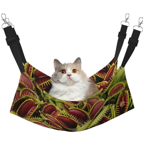 KAPPTYY Hängemattenbett für Haustiere, mit verstellbaren Riemen und Metallhaken, doppelseitiges Bett KAPPTYY Hängemattenbett für Haustiere, mit verstellbaren Riemen und Metallhaken, doppelseitiges Bett von KAPPTYY