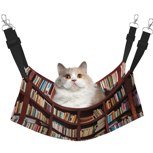 KAPPTYY Hängende Hängematte für Bücher, mit verstellbaren Riemen und Metallhaken, doppelseitiges Bett KAPPTYY Hängende Hängematte für Bücher, mit verstellbaren Riemen und Metallhaken, doppelseitiges Bett von KAPPTYY