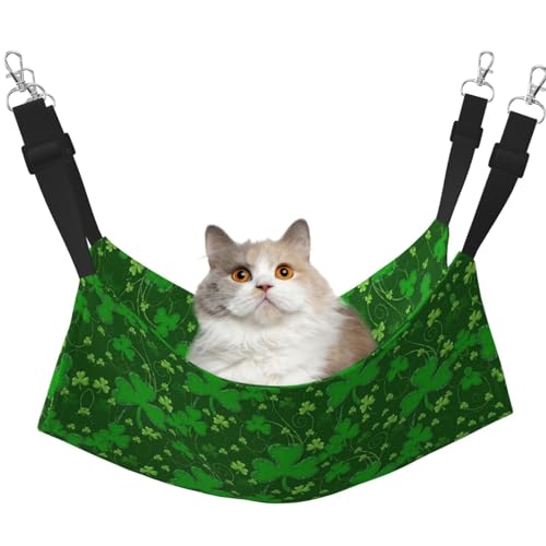 KAPPTYY Hintergrund St. Patrick's Day Glitzer-Hängemattenbett mit verstellbaren Riemen und Metallhaken, doppelseitiges Bett KAPPTYY Hintergrund St. Patrick's Day Glitzer-Hängemattenbett mit verstellbaren Riemen und Metallhaken, doppelseitiges Bett von KAPPTYY