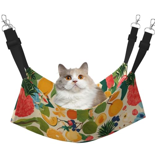 KAPPTYY Hojas Tropicales Y Flores Hängemattenbett mit verstellbaren Riemen und Metallhaken, doppelseitiges Bett KAPPTYY Hojas Tropicales Y Flores Hängemattenbett mit verstellbaren Riemen und Metallhaken, doppelseitiges Bett von KAPPTYY