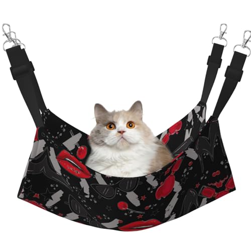 KAPPTYY Lips High Heels Hängematte, Bett mit verstellbaren Riemen und Metallhaken, doppelseitiges Bett KAPPTYY Lips High Heels Hängematte, Bett mit verstellbaren Riemen und Metallhaken, doppelseitiges Bett von KAPPTYY