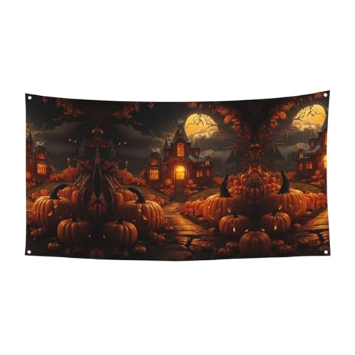 Kürbis Halloween Druck Holloween Festliche Banner Dekorationen Schild für Feiern Einfach mit Seilen aufzuhängen 1 Packung Kürbis Halloween Druck Holloween Festliche Banner Dekorationen Schild für Feiern Einfach mit Seilen aufzuhängen 1 Packung von KAPPTYY