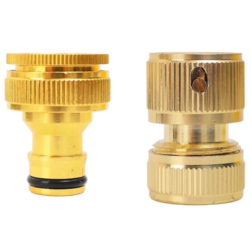 1-6PCS Garten Wasserhahn Schnell Anschluss 4/6-punkt Tap Schlauch Extender Tropf Bewässerung Messing Bewässerung Hause Reparatur Armaturen(3set-(6pcs)) von KAPQIN