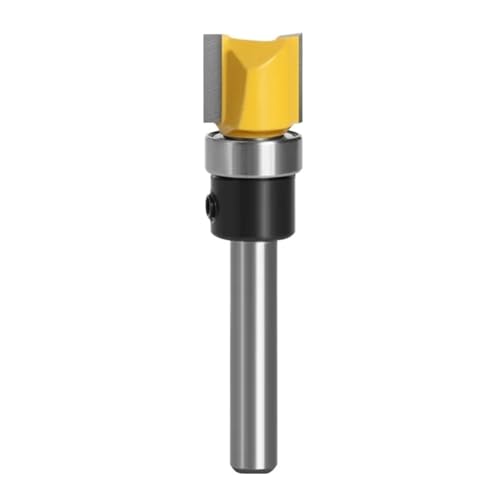 1 STÜCK 6mm Schaft Muster Flush Trim Bit Gerade Bit Mit Bering Scharnier Stemmen Router Bit Holz Trimmer Cutter MC09061(6x12.7x11.9mm) von KAPQIN