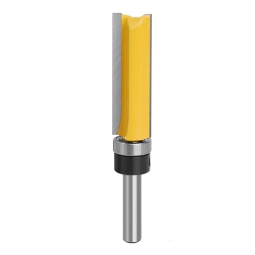 1 STÜCK 8mm Schaft Muster Bit Bündig Trim Bit Gerade Bit Mit Bering Scharnier Stemmen Router Bit Holz Trimmer Cutter C08013(8x16x50mm) von KAPQIN