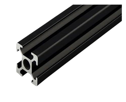1 STÜCK SCHWARZ 1515 Aluminiumprofil-Extrusion Eloxiert 100 mm-800mm Länge Linearschiene 15 MM * 15 MM for CNC-3D-Drucker(Black 1515-5.0,480mm) von KAPQIN