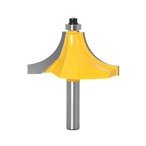 1 x Rundkantenfräser, 1 Radius, 8 Schaft, 1 x Holzfräser, gerader Schaftfräser, Trimmer, Reinigung, bündiger Beschnitt, 8 mm Schaft(8X53) von KAPQIN