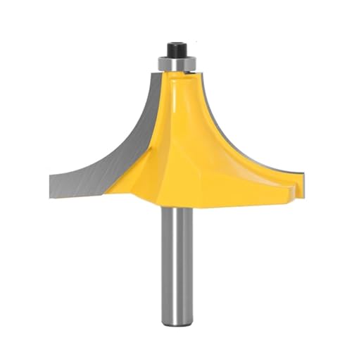 1 x Rundkantenfräser, 1 Radius, 8 Schaft, 1 x Holzfräser, gerader Schaftfräser, Trimmer, Reinigung, bündiger Beschnitt, 8 mm Schaft(8X63) von KAPQIN