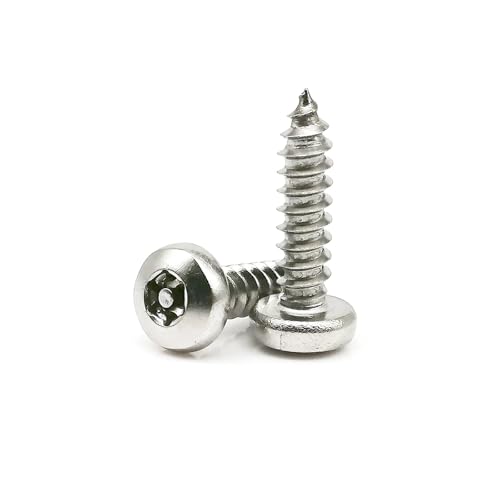 10 STÜCKE/20 STÜCKE M2.9 M3.5 M3.9 M4.2 M5 304 Edelstahl Stift Stern Pfanne Rundkopf Manipulationssichere Sicherheit Selbstschneidende Holzschraube(8X8X25.4 Down Cut,10pcs M3.9) von KAPQIN