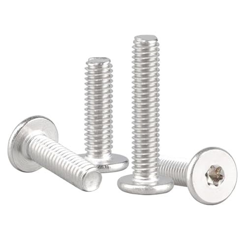 10 STÜCKE 304 Edelstahl M1.6 M2 M2.5 M3 M4 Sechslappen Dünne Niedrige Flache Waferkopfschraube(12mm,M3 (10pcs)) von KAPQIN