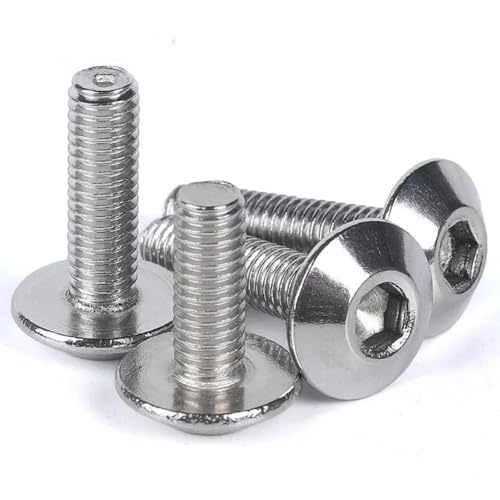 10 STÜCKE M2 M2.5 M4 304 Edelstahl Sechskant Innensechskant Knopfkopfschrauben Schrauben Rund Flachkopfschraube Abstandshalter(M2.5,10mm x100pcs) von KAPQIN
