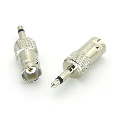 1PC/2PCS/5PCS Q9 BNC Stecker Buchse Weiblich Zu 3,5mm Mono 1/8 Männlich RF Koaxial Adapter Anschlüsse(1PCS) von KAPQIN