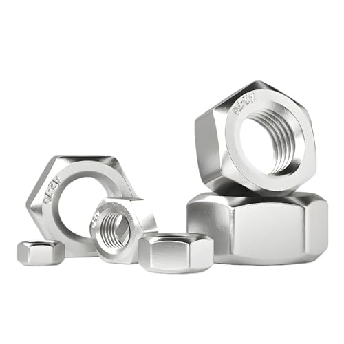1PC/3PCS/5PCS/10PCS/20PCS/30PCS/50PCS/100PCS Sechskantmuttern aus Edelstahl 304 Sechskantmutter mit Gewinde Sechskantmuttern for Metallbefestigungen(M48 (1Pcs)) von KAPQIN