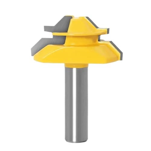 1PC/3PCS 12mm Oder 1/2 Schaft Gehrung 45 Grad Kleber Joint Router Bits Kleber Joint Set holzbearbeitung Cutter Zapfen Cutter for Holzbearbeitung ToolsRCT(12X50.8mm) von KAPQIN