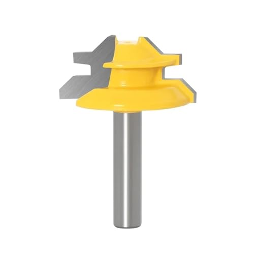 1PC/3PCS 8mm Schaft 45 Grad Schloss Gehrung Router Bit Fräser Holzbearbeitung Werkzeug for Holz Werkzeuge(8x38mm) von KAPQIN