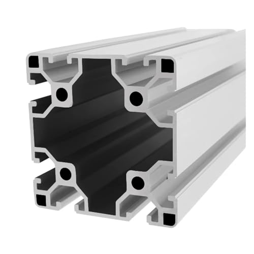 1PC/4PCS 8080 Aluminium Profil Eloxiert Linear Schiene Aluminium Profil 8080 Extrusion(1 pcs 250mm(Silver)) von KAPQIN