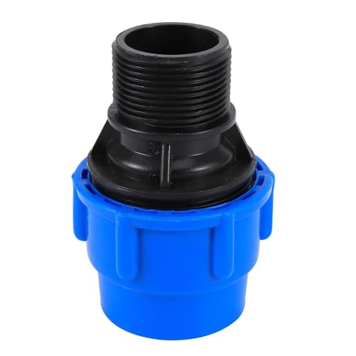1PC 1/2 "3/4" 1 "1.2" 1.5 "Außengewinde Zu 20/25/32/40/50mm PE Rohr Gerade Stecker Bewässerung System PVC Rohr Umwandlung Kupplung(1.2 inch x 40) von KAPQIN
