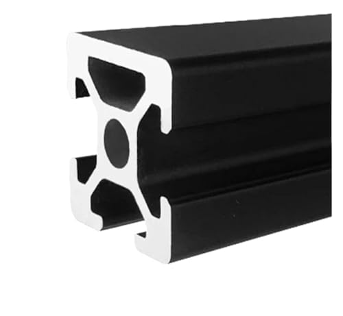 1PC 2020 2020N1 2020N2 T-Slot Profil Extrusion L = 100-1000mm Linear Schiene for CNC 3D Drucker(2020N1 T Black,800mm) von KAPQIN
