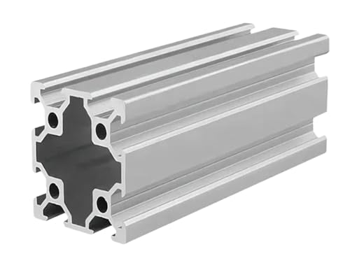 1PC 4040 V-Slot Aluminium-Extrusionsprofile 100-550mm Aluminium-Linearschienen-Schiebeschlitz for CNC-Router 3D-Drucker(Silver Anodized,450mm) von KAPQIN